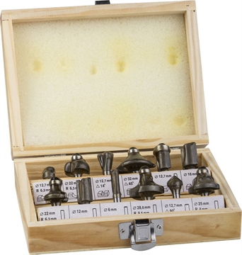 STAYER  12 шт, набор фрез по дереву (2992-H12) 2992-H12