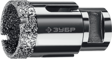 ЗУБР  АВК, d 35 мм, (М14, 15 мм кромка), вакуумная алмазная коронка, Профессионал (29865-35) 29865-35