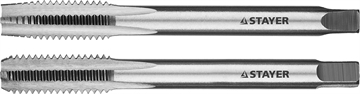 STAYER  M8 х 1.25, 2 шт, комплект метчиков (28025-08-1.25-H2) 28025-08-1.25-H2