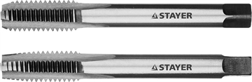 STAYER  M10 х 1.5, 2 шт, комплект метчиков (28025-10-1.5-H2) 28025-10-1.5-H2