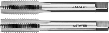 STAYER  M12 х 1.75, 2 шт, комплект метчиков (28025-12-1.75-H2) 28025-12-1.75-H2