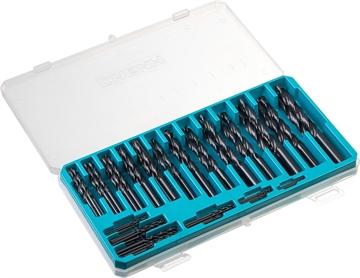 СИБИН  100 шт, (1-10 мм), быстрорежущая сталь, класс В, пласт.бокс, набор сверл по металлу (29610-H100) 29610-H100