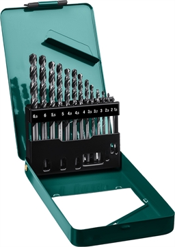 KRAFTOOL  HSS-G, 13 шт, (1.5-6.5 мм), сталь P6M5, набор сверл по металлу (29651-H13) 29651-H13