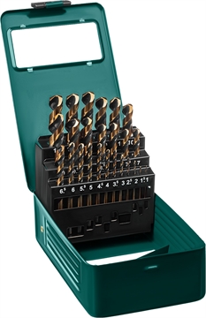 KRAFTOOL  Cobalt, 25 шт, (1-13 мм), сталь М42, HSS-Co(8%), набор сверл по металлу (29656-H25) 29656-H25