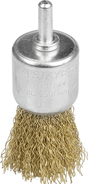 STAYER  30 мм, витая стальная латунированная проволока 0.3 мм, щетка кистевая для дрели (35113-30) 35113-30