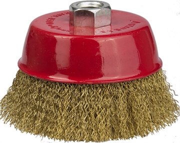 STAYER  60 мм, витая стальная латунированная проволока 0.3 мм, чашечная щетка-крацовка для УШМ, Professional (35125-060) 35125-060_z01