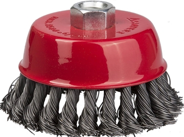 STAYER  80 мм, жгутированная стальная проволока 0.5 мм, чашечная щетка-крацовка для УШМ, Professional (35128-080) 35128-080_z01