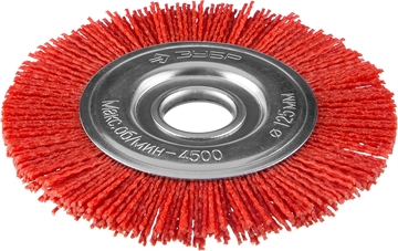 ЗУБР  125 мм, нейлоновая проволока, щетка дисковая для УШМ, Профессионал (35160-125) 35160-125_z01