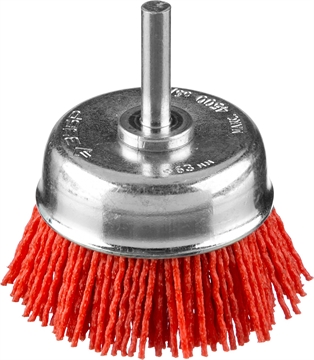 ЗУБР  63 мм, нейлоновая проволока, чашечная щетка для дрели, Профессионал (35165-063) 35165-063_z02