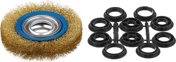 ЗУБР  125 мм, витая стальная латунированная проволока 0.3 мм, щетка дисковая для УШМ, Профессионал (35186-125) 35186-125_z01