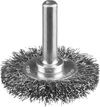 ЗУБР  38 мм, витая, стальная проволока 0.3 мм, щетка дисковая для УШМ, Профессионал (35198-038) 35198-038_z02