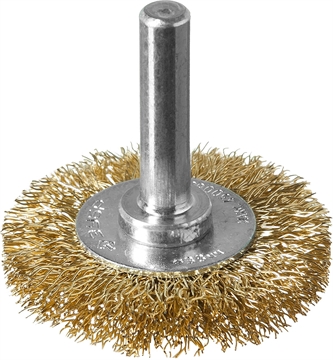 ЗУБР  38 мм, витая стальная латунированная проволока 0.3 мм, щетка дисковая для УШМ, Профессионал (3520-038) 3520-038_z02