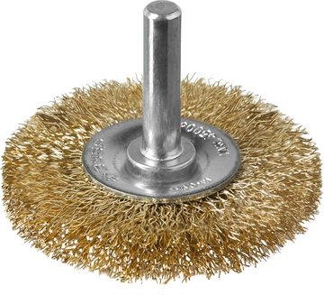 ЗУБР  50 мм, витая стальная латунированная проволока 0.3 мм, щетка дисковая для УШМ, Профессионал (3520-050) 3520-050_z02