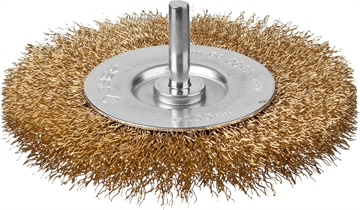 ЗУБР  100 мм, витая стальная латунированная проволока 0.3 мм, щетка дисковая для УШМ, Профессионал (3520-100) 3520-100_z02