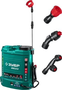 ЗУБР  12 л, аккумуляторный опрыскиватель (ОПС-12) ОПС-12