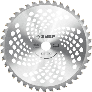 ЗУБР  НTТ-40, 255 мм, 40T, нож для триммера (71150) 71150