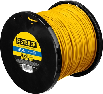 STEHER  КРУГ, 2.4 мм, 240 м, леска для триммера (75005-2.4) 75005-2.4