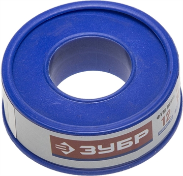 ЗУБР  0.1 мм х 12 мм х 15 м, 0.16 г/см3, ФУМ лента (12373-12-016) 12373-12-016