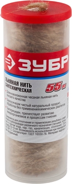 ЗУБР  55 м, сантехническая льняная нить (4-51992-055) 4-51992-055