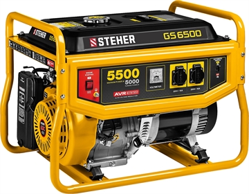 STEHER  5500 Вт, бензиновый генератор (GS-6500) GS-6500