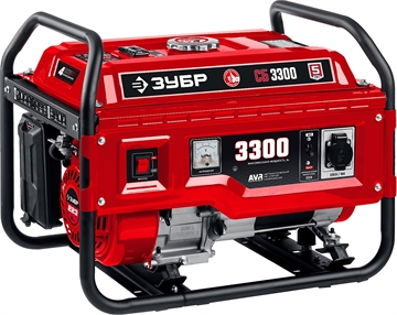 ЗУБР  3300 Вт, бензиновый генератор (СБ-3300) СБ-3300