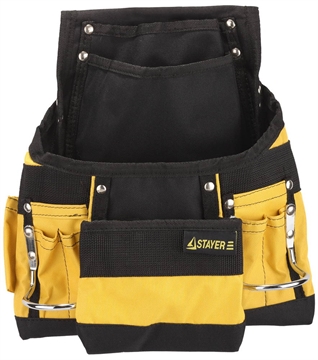 STAYER  нейлон, поясная сумка для инструментов с 10 карманами, Professional (38605) 38605