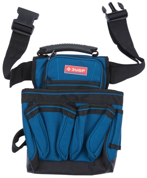 ЗУБР  поясной подсумок с 7 карманами и держателем для молотка (38634) 38634