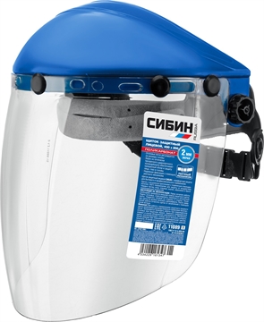 СИБИН  экран 200 х 400 мм, поликарбонат 2 мм, с рейкой, защитный лицевой щиток (11089) 11089_z01