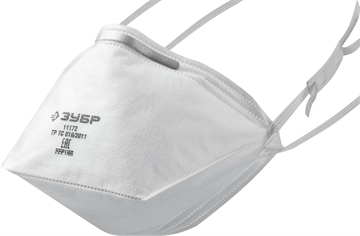 ЗУБР  П-80, класс защиты FFP1, плоская, фильтрующая полумаска (11172) 11172