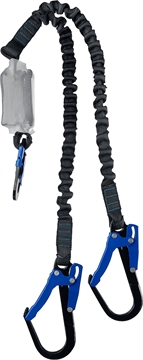 ЗУБР  ПЕРЕВАЛ, полиамидная лента с амортизатором, эластичный двухплечный строп, Профессионал (11596) 11596