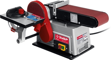 ЗУБР   d 150 мм, 100 х 914 мм лента, 500 Вт, тарельчато - ленточный шлифовальный станок (ЗШС-500) ЗШС-500