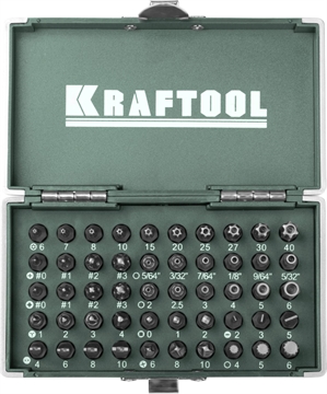 KRAFTOOL  X-Drive, 50 шт, набор кованых торсионных бит (26065-H50) 26065-H50