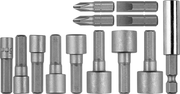 STAYER  13 шт, набор бит и торцевых головок, Professional (2611-H13) 2611-H13