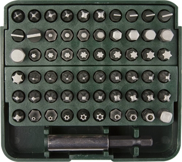 KRAFTOOL  Grand-61, 61 шт, с адаптером, набор бит (26140-H61) 26140-H61