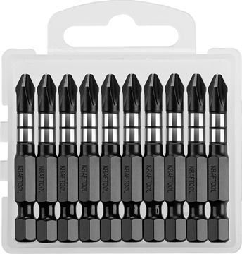 KRAFTOOL  Impact Pro PH2, 50 мм, 10 шт, ударные биты (26191-2-50-S10) 26191-2-50-S10