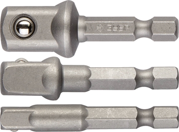 ЗУБР  3 шт, набор адаптеров для торцовых головок (26756-H3) 26756-H3