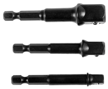 KRAFTOOL  3 шт, набор адаптеров для торцовых головок (26775-H3) 26775-H3