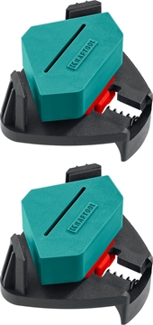 KRAFTOOL  CCS, два диапазона зажима 10 - 22/22 - 40 мм, 2 шт, пружинный угловой зажим (32205) 32205