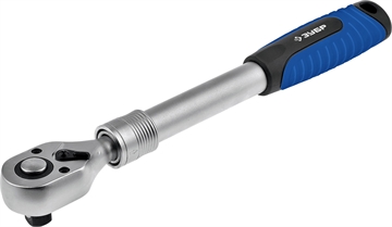 ЗУБР  1/2″, 295 - 435 мм, телескопическая трещотка для торцовых головок (27732-1/2) 27732-1/2