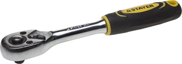 STAYER  1/4″, 45 зубцов, трещотка для торцовых головок, Professional (27786-1/4) 27786-1/4