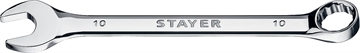STAYER  HERCULES, 10 мм, комбинированный гаечный ключ, Professional (27081-10) 27081-10_z01