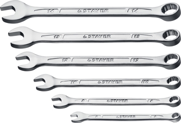 STAYER  HERCULES, 6 шт, 6 - 14 мм, набор комбинированных гаечных ключей, Professional (27085-H6) 27085-H6_z01