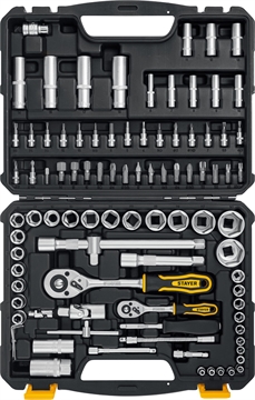 STAYER  AUTO 94, 94 предм., (1/2″+1/4″), универсальный набор инструмента, Professional (27760-H94) 27760-H94_z01