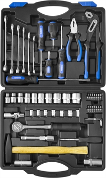 СИБИН  56 предм., (1/2″+1/4″), универсальный набор инструмента (27765-H56) 27765-H56