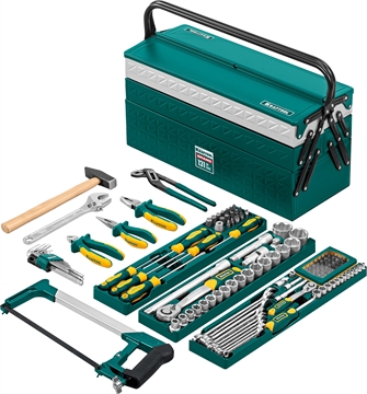 KRAFTOOL  GRAND-131, 131 предм., (1/2″+1/4″), универсальный набор инструмента (27978-H131) 27978-H131