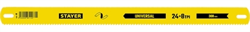 STAYER  Universal, 8 + 24 TPI, 25 х 300 мм, 1 шт, коробка 50 шт, универсальное двустороннее широкое полотно по дереву и металлу (1591) 1591_z01