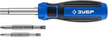 ЗУБР  6 в 1, комбинированная отвертка, Профессионал (25030) 25030