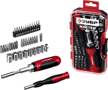 ЗУБР  Мастер 41, 41 шт, набор: отвертка с насадками (25042) 25042