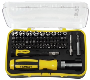 STAYER  Compact-65, 65 предм., реверсивная отвертка с насадками (25310-H65) 25310-H65