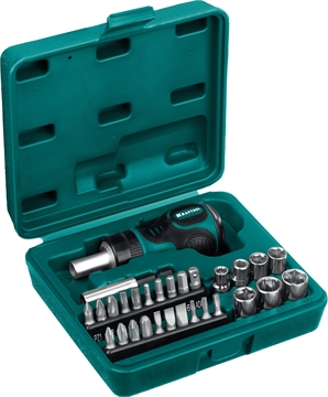 KRAFTOOL  Kompakt-29, с насадками, 29 предм., реверсивная отвертка (25556-H29) 25556-H29